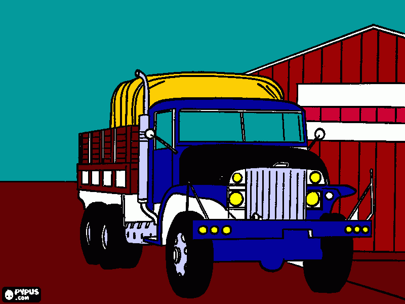 big truck coloring page