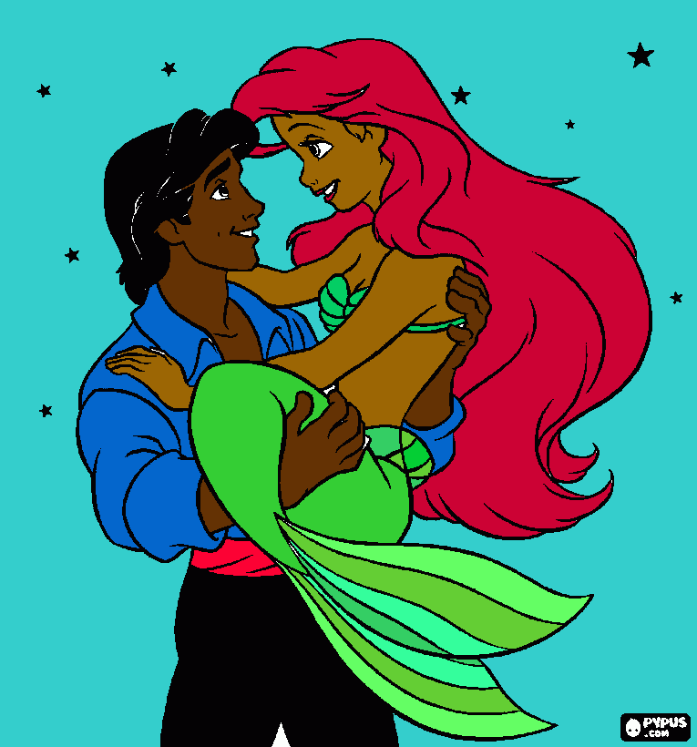 black princess coloring page