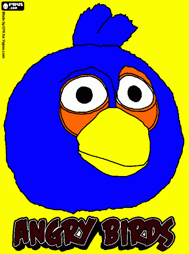 blue bird coloring page