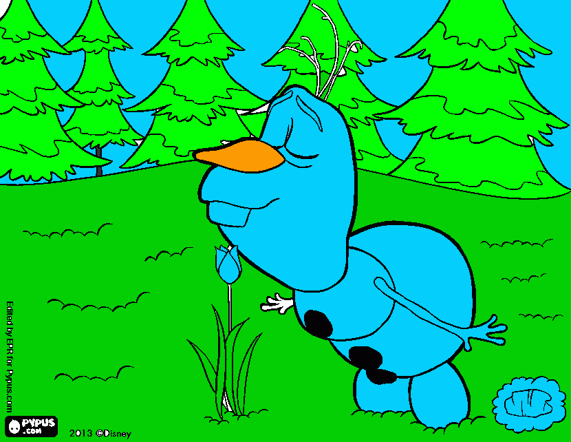Blue Olaf coloring page