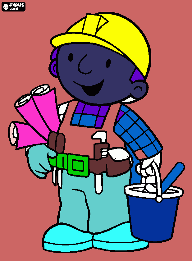 Bob the Builder coloring sheet coloring page