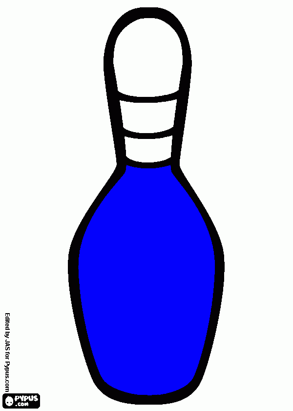 bowling pin coloring page