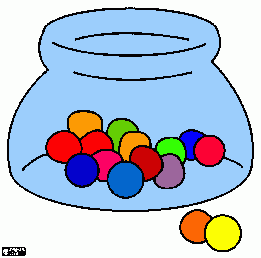 Gum Drop Coloring Page