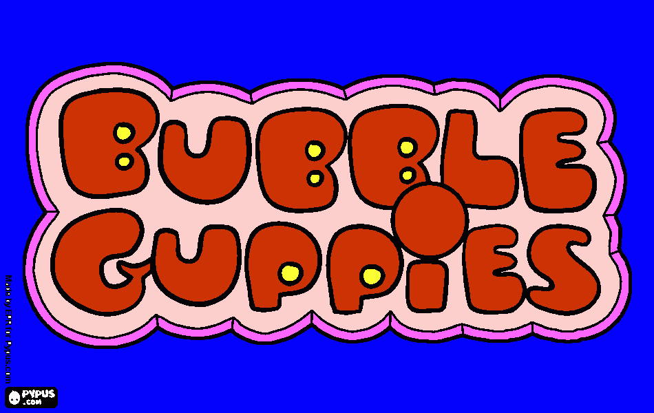 bubble hubbles coloring page