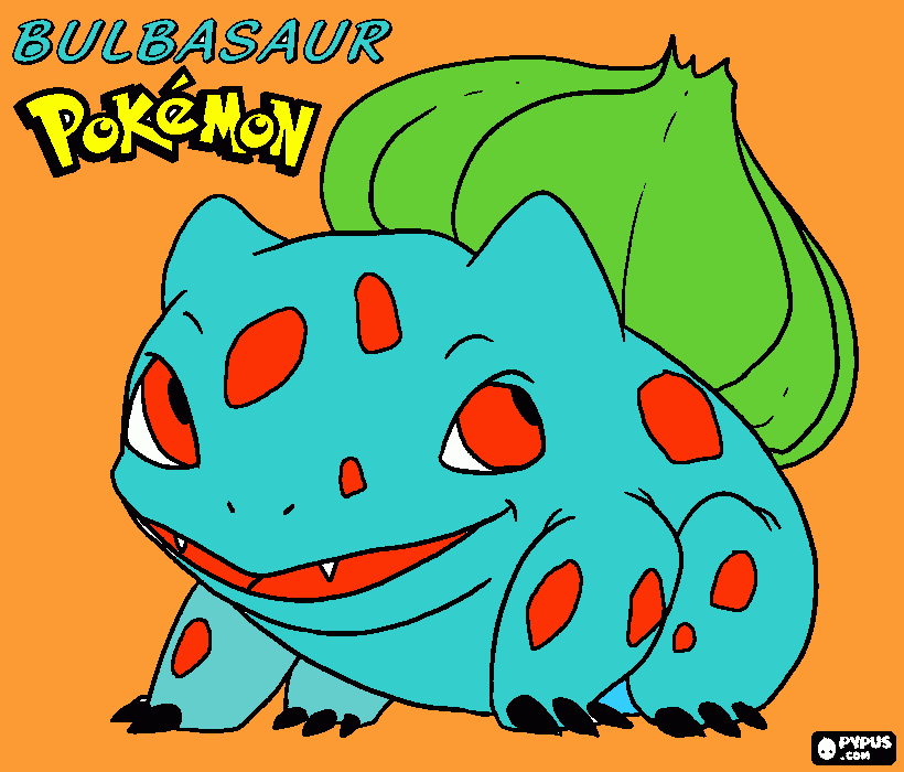 BULBASAUR! coloring page