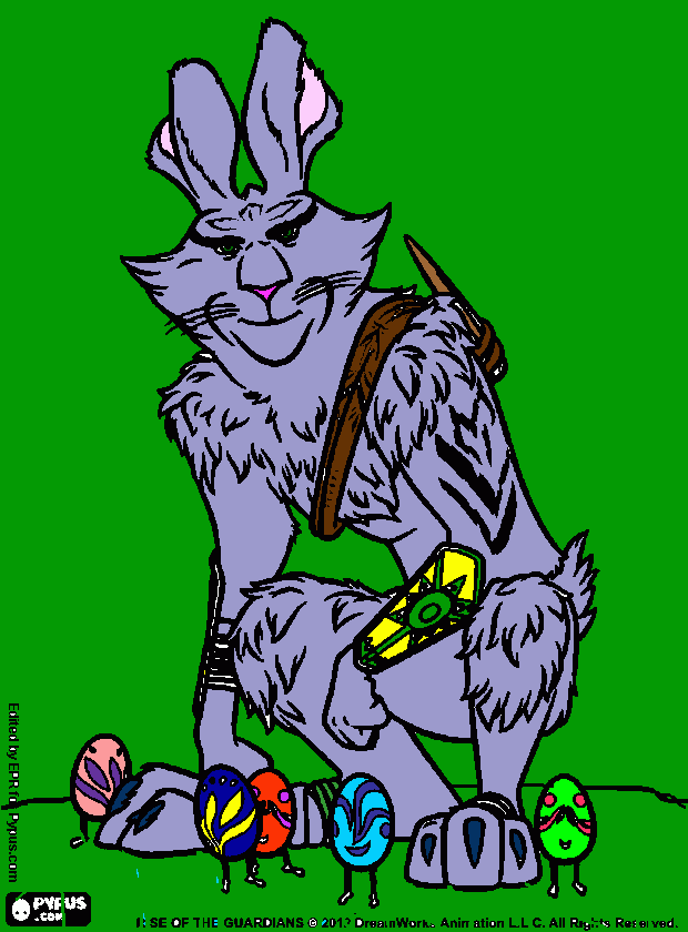 Bunnymund coloring page