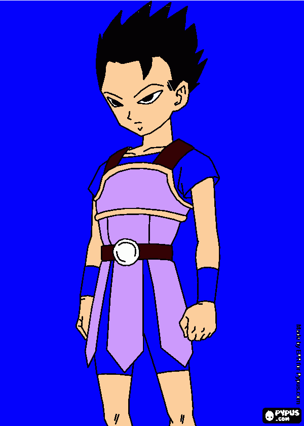 CABBA FROM DBZ coloring page