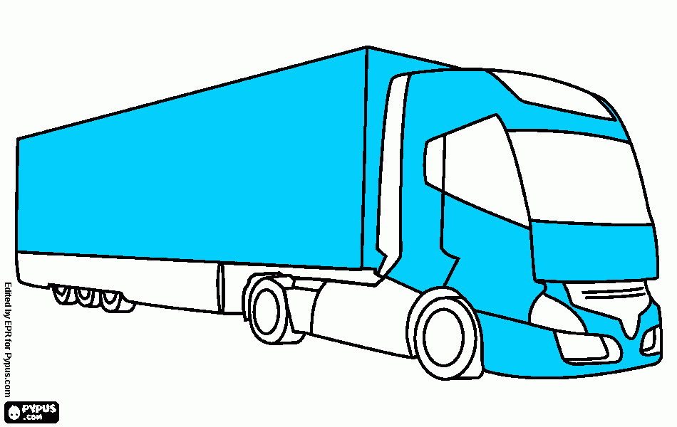 Camion Net coloring page