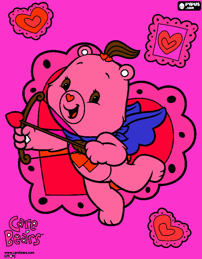 care bear loveable coloring page