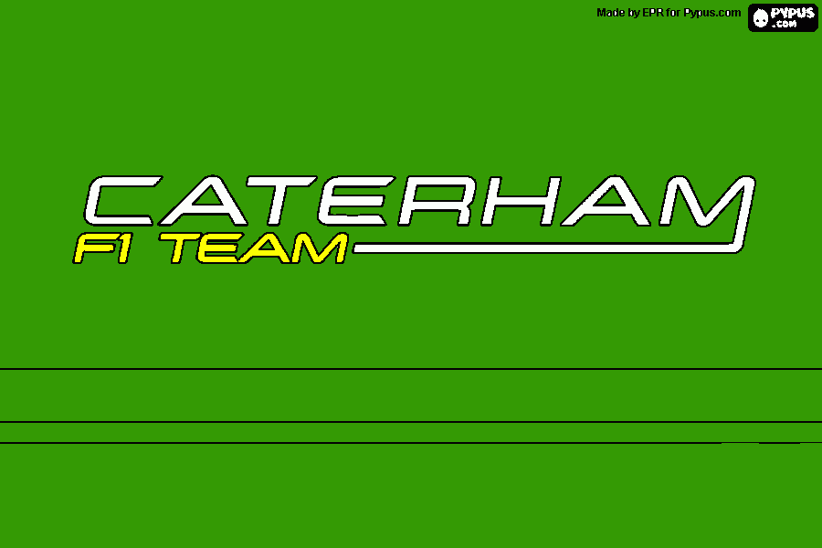 caterham F1 coloring page