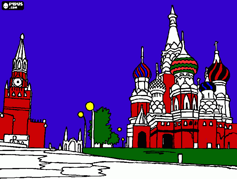 cathedral coloring page