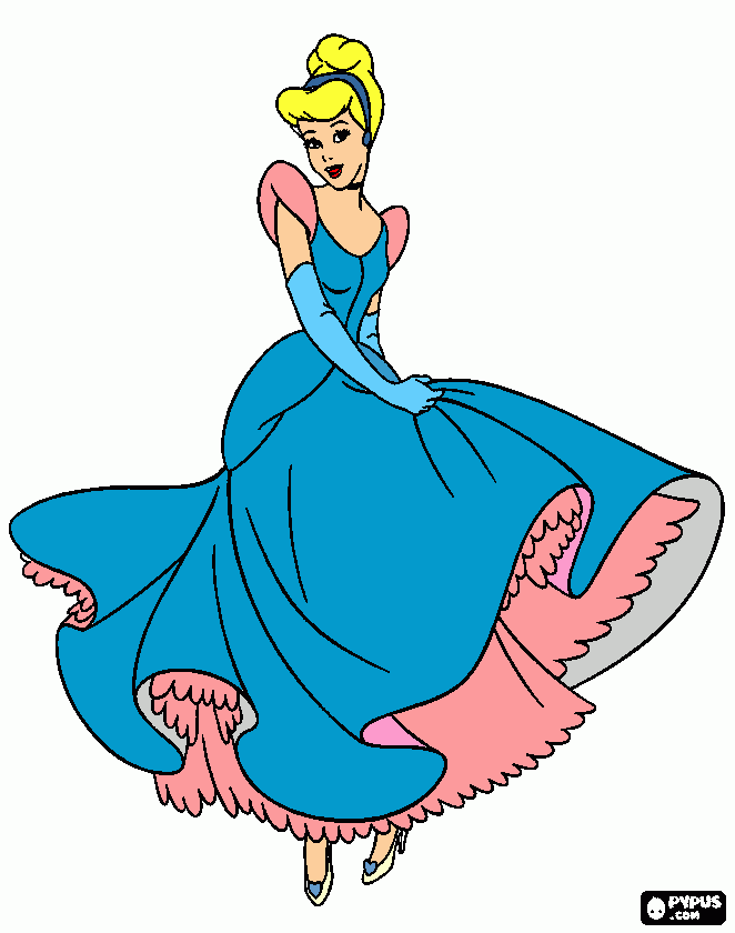 CENDRILLON coloring page, printable CENDRILLON