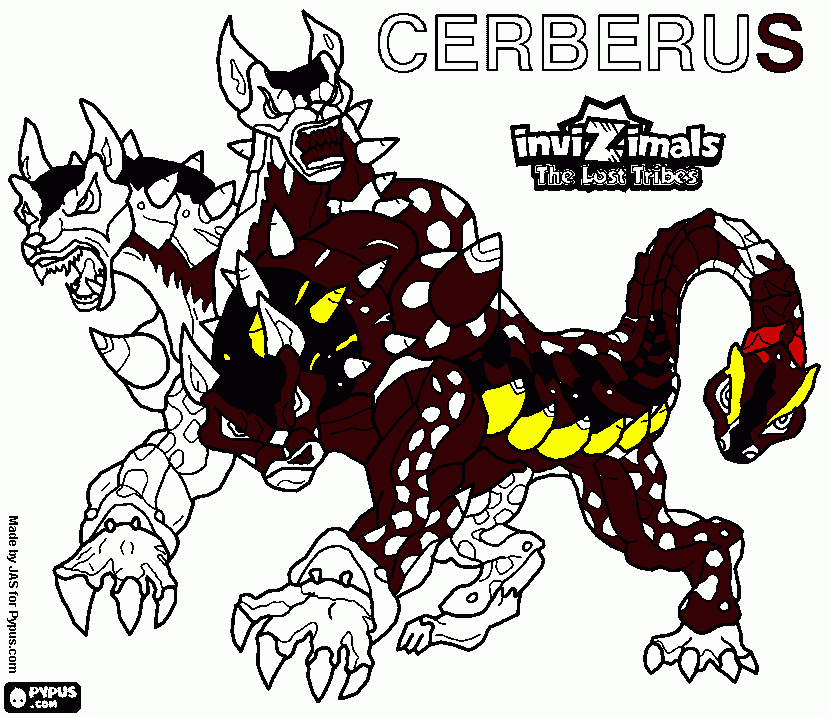 cerberus coloring pages