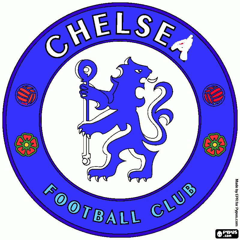 chelsea badge coloring page