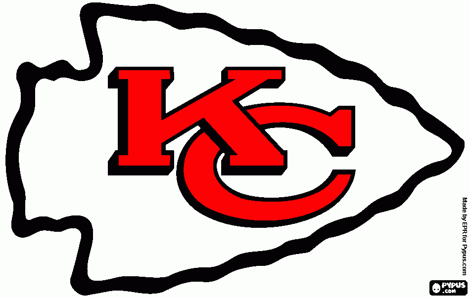 chiefs logo coloring page