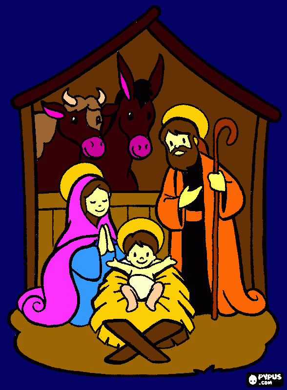 Christmas color coloring page