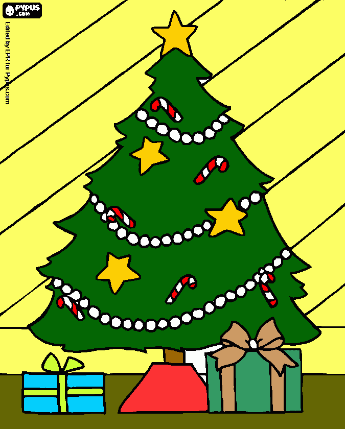 christmas  tree coloring page