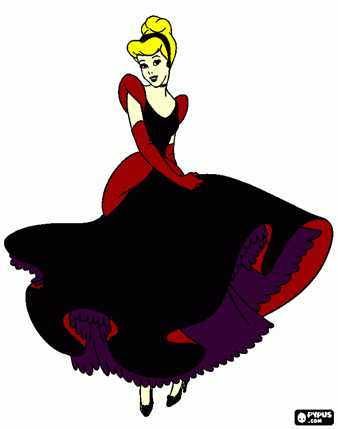 cinders coloring page