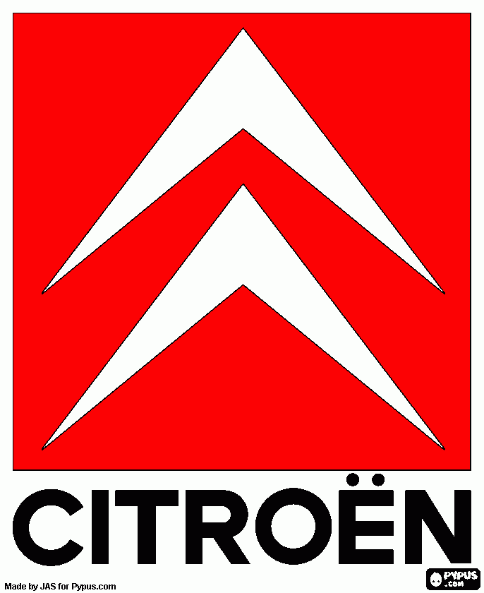 citroen coloring page