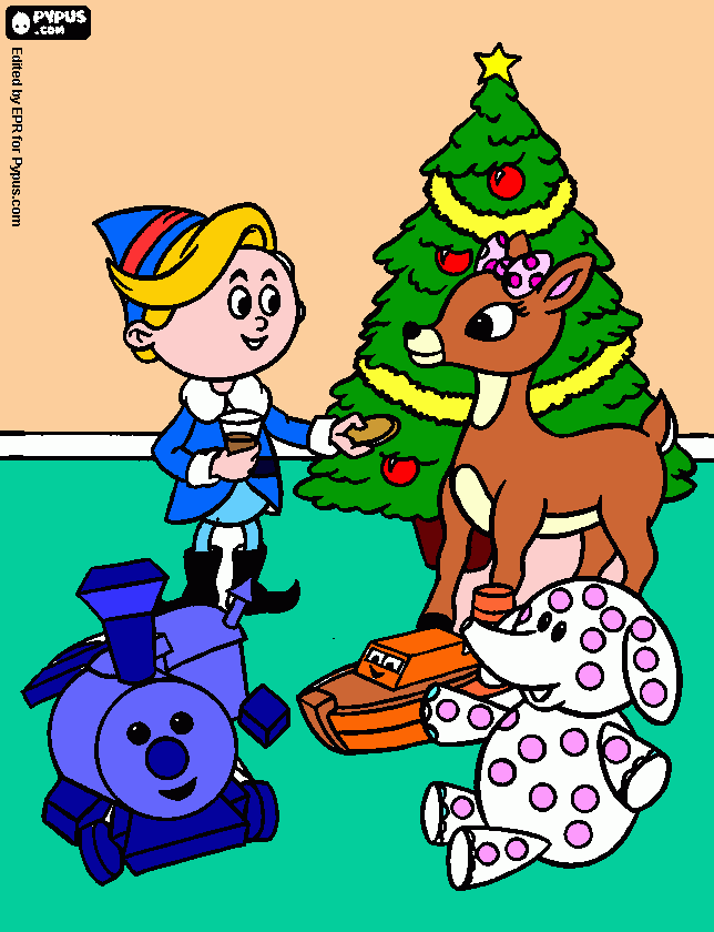 Claric-Hermey-toys coloring page