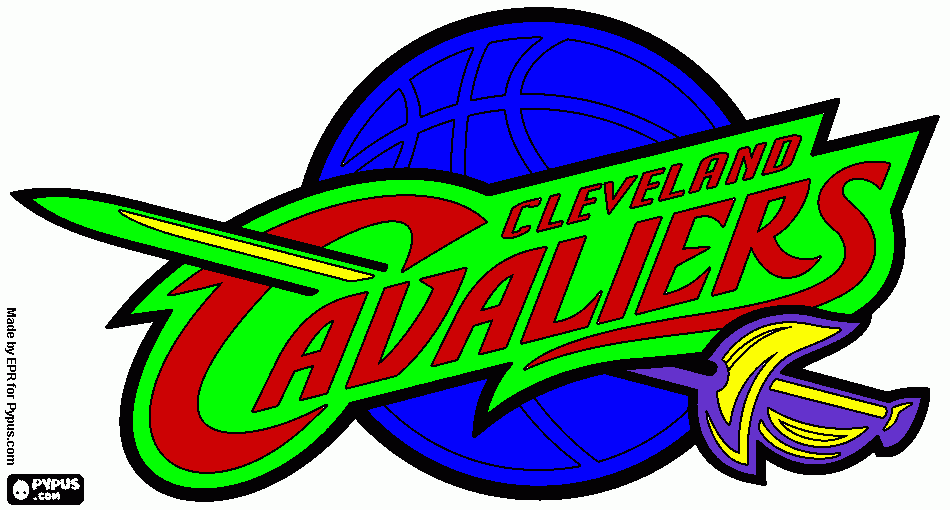 CLEVELAND CAVALIERS coloring page