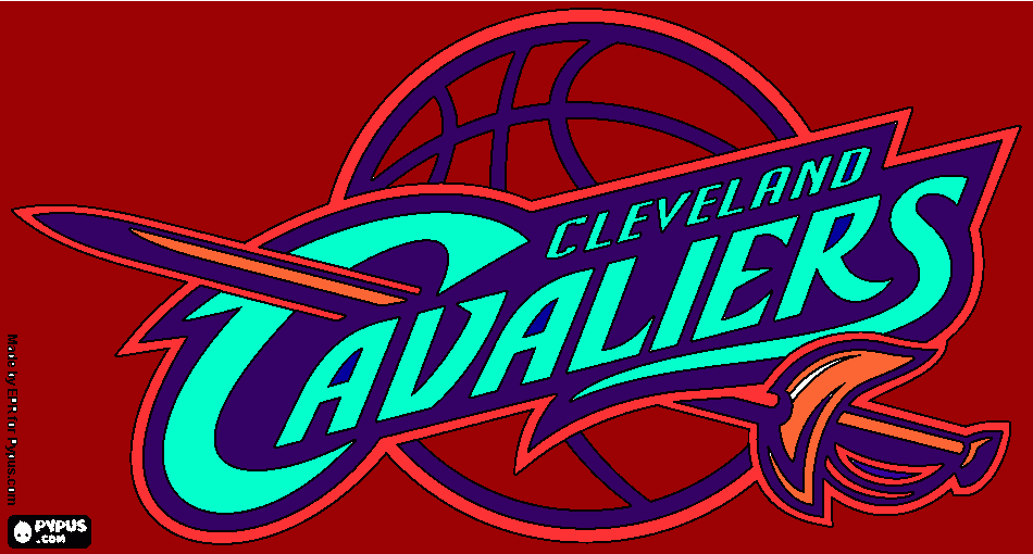 Clevland Cavaliers coloring page