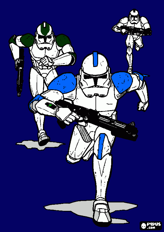 clone troopers coloring page