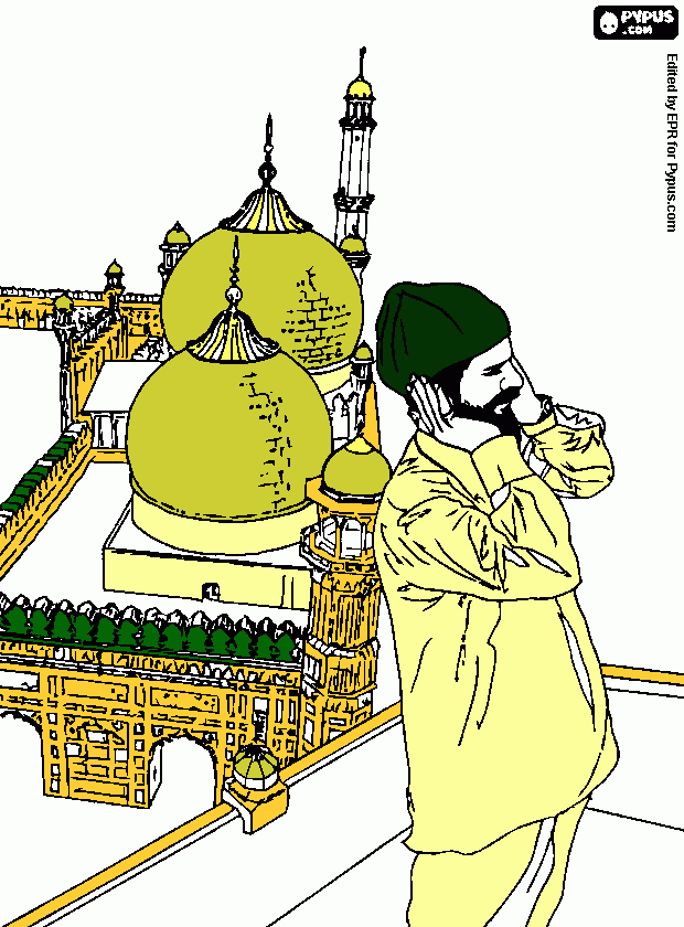 coloriage islam coloring page