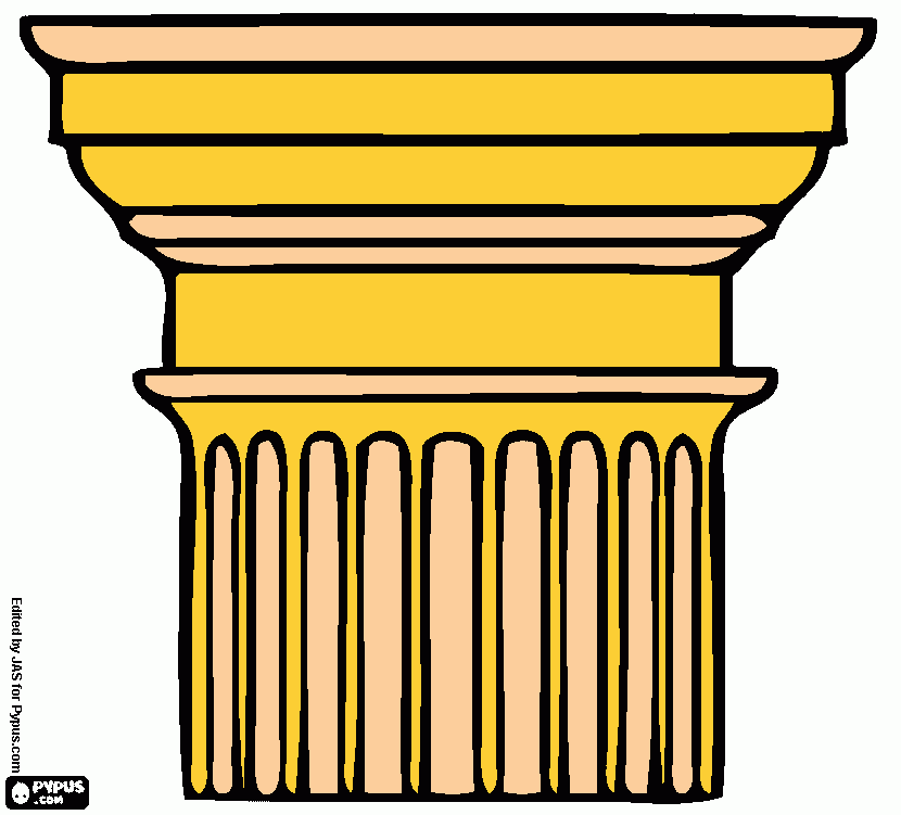 columns coloring page
