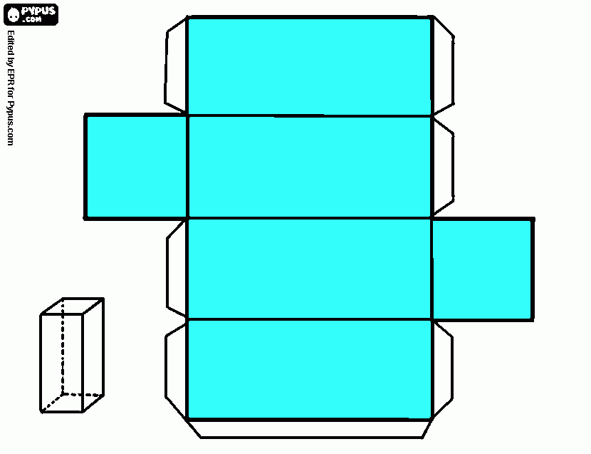 cuboid coloring page