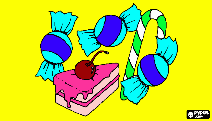 Cupcakes and smoothies! coloring page