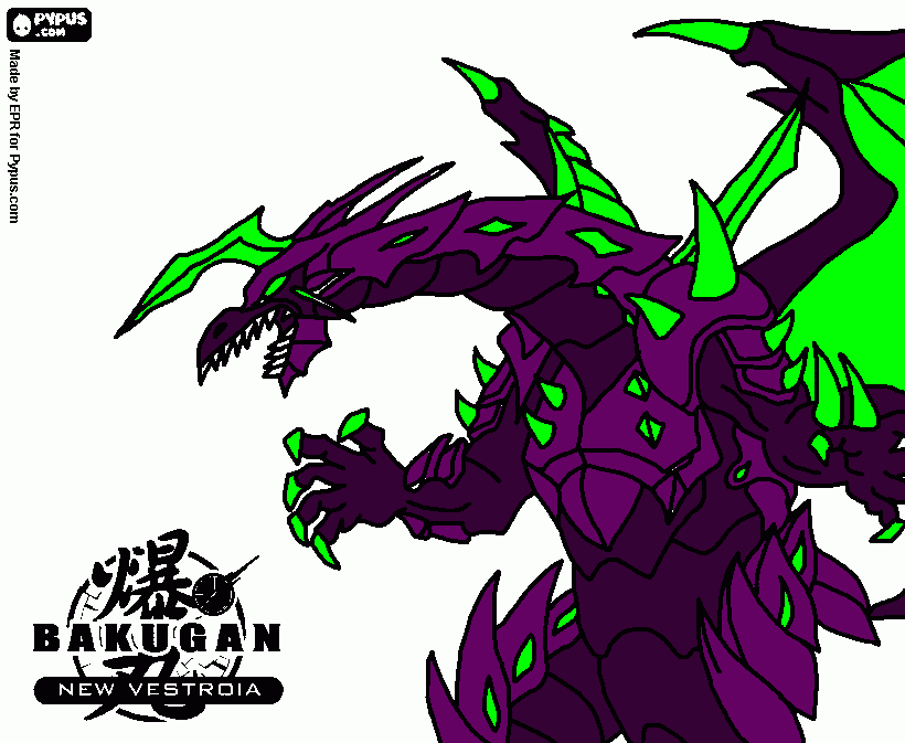 darkus coloring page