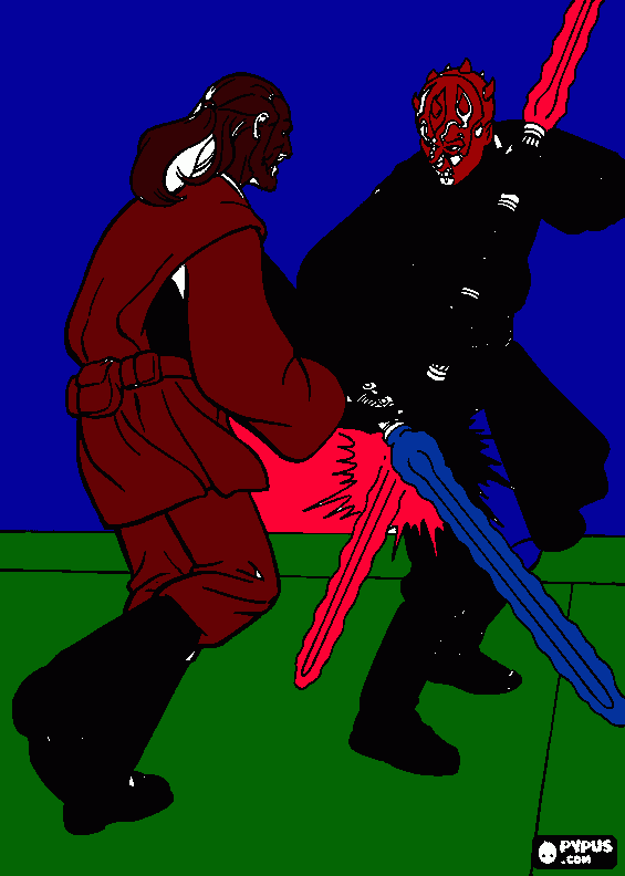 Darth Maul picture coloring page