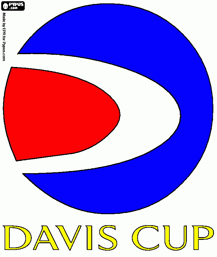 Davis Cup logo coloring page