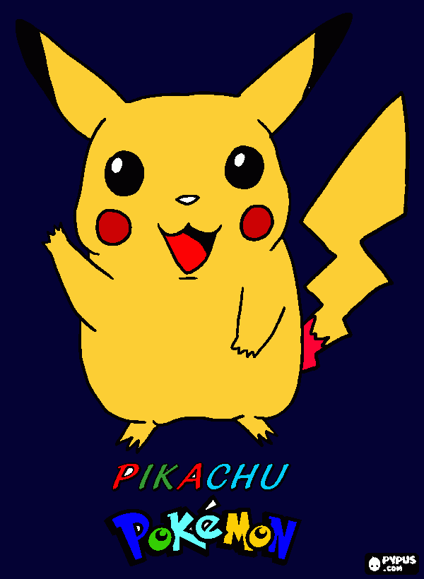 deathband17 as pikachu coloring page