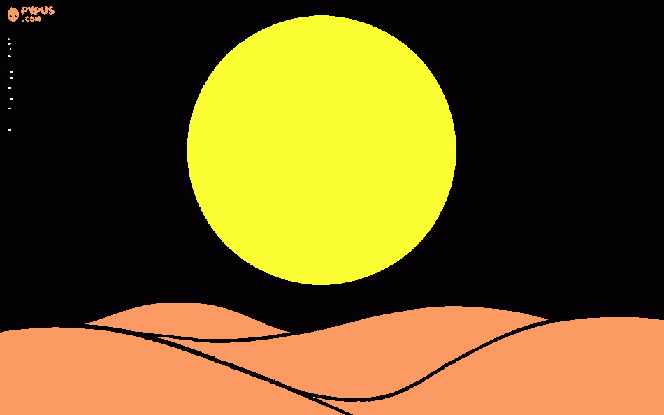 Desert coloring page