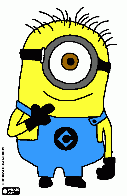 despicable me minion coloring page