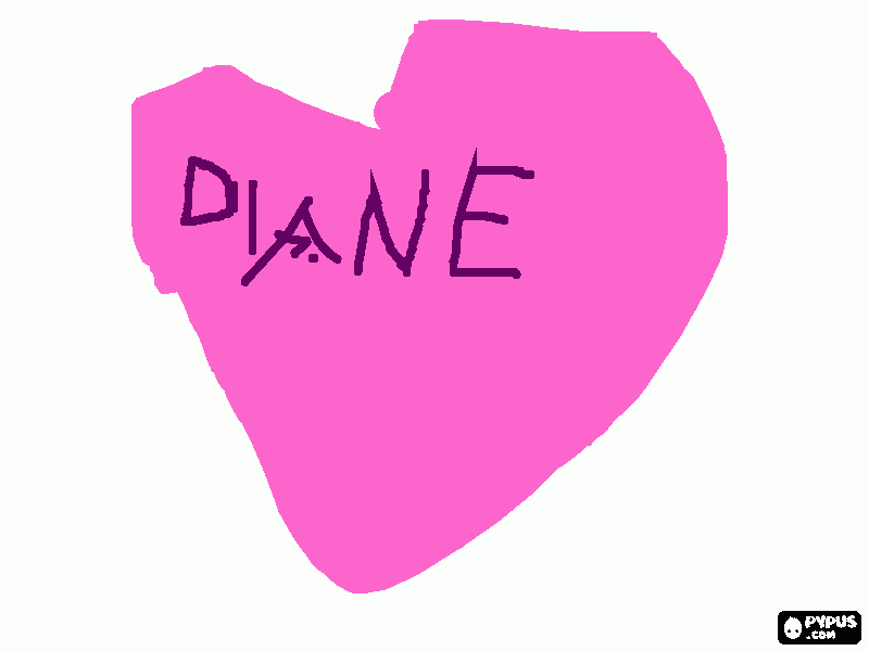 Diane coloring page