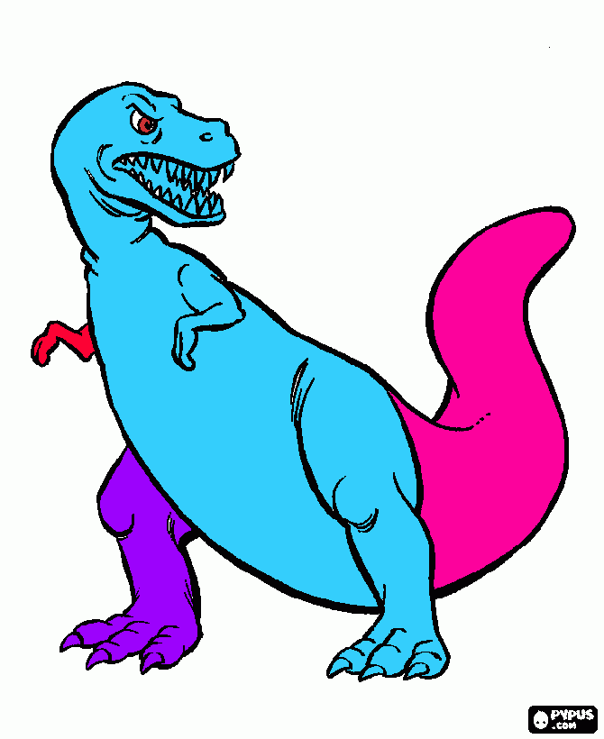 dino baby coloring page