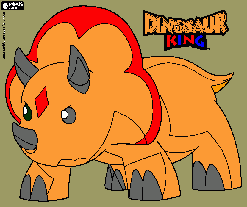 dinosaur king coloring page