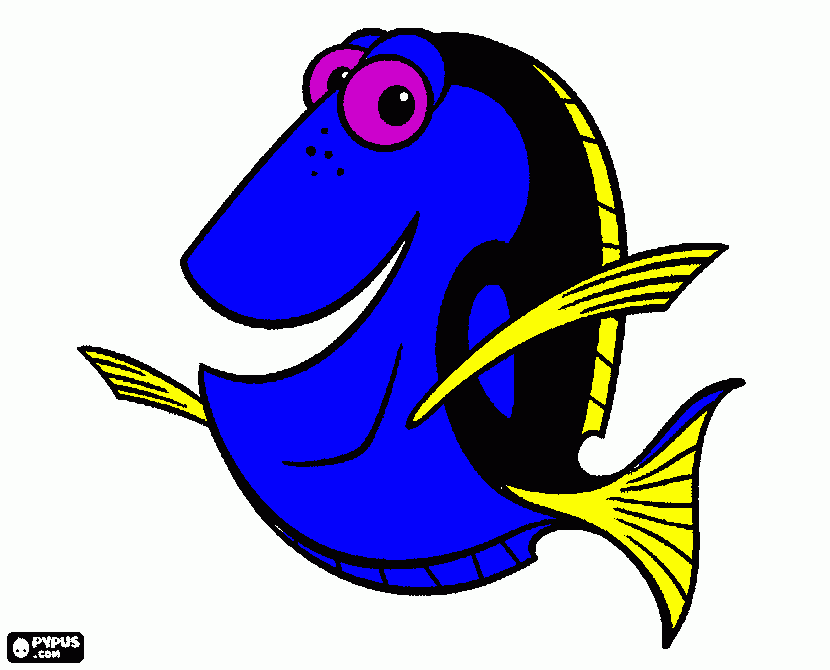 Dory coloring page