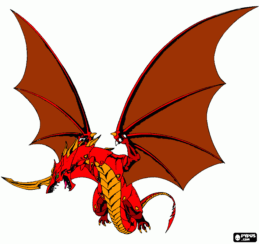 Drago coloring page