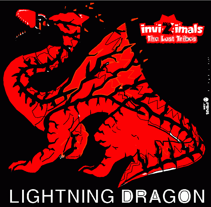 dragon in red invizimals coloring page