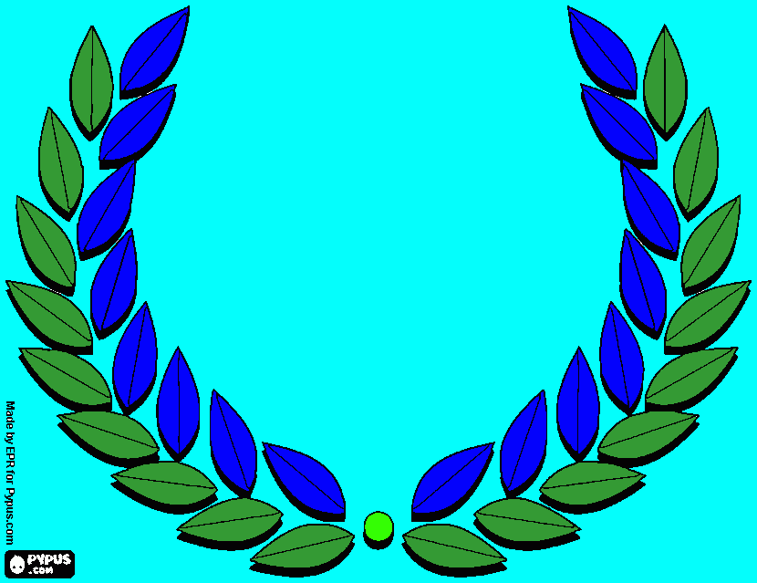 Drawing of Greek olive branch! MUST PRINT! coloring page