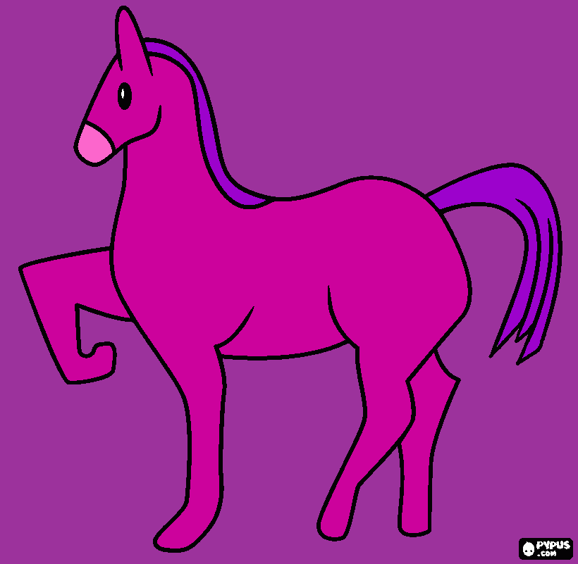 dream horse coloring page