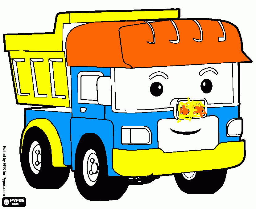 Dump coloring page