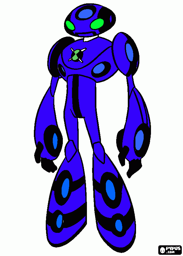 Echo Echo   ben 10 ultimate alien coloring page