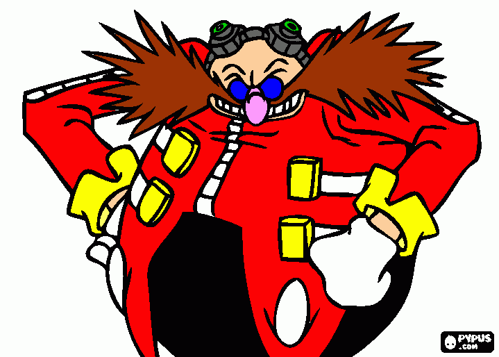 Eggman coloring page