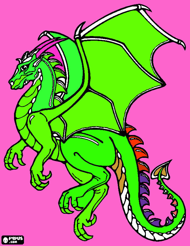 Ein Drache für dich coloring page