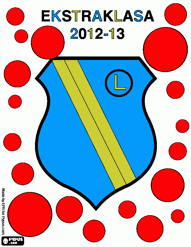 Ekstraklasa 2012-2013 champion coloring page